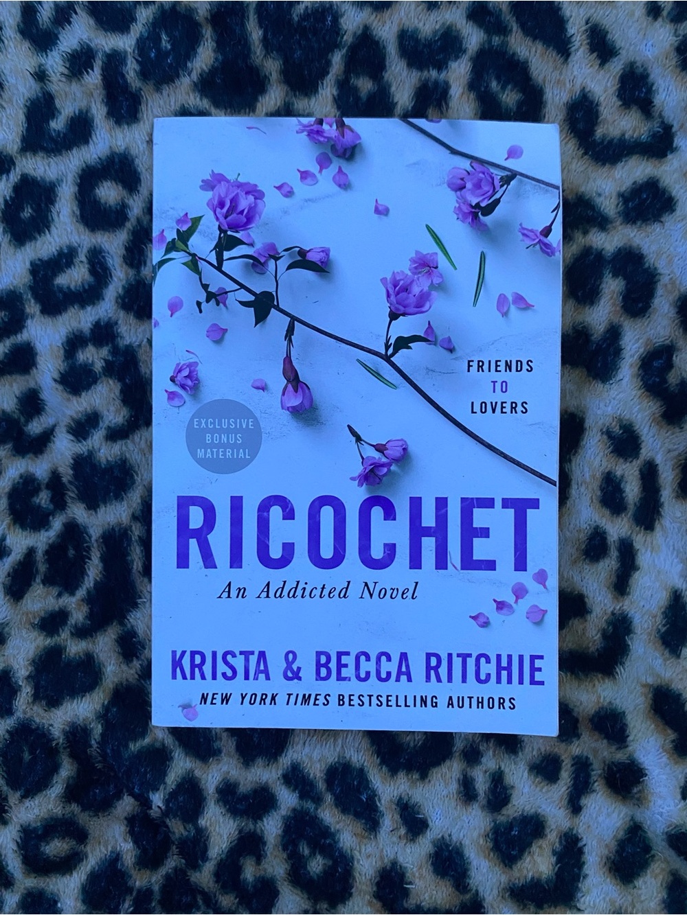 Ricochet Paperback Novel - Purple Floral Cover